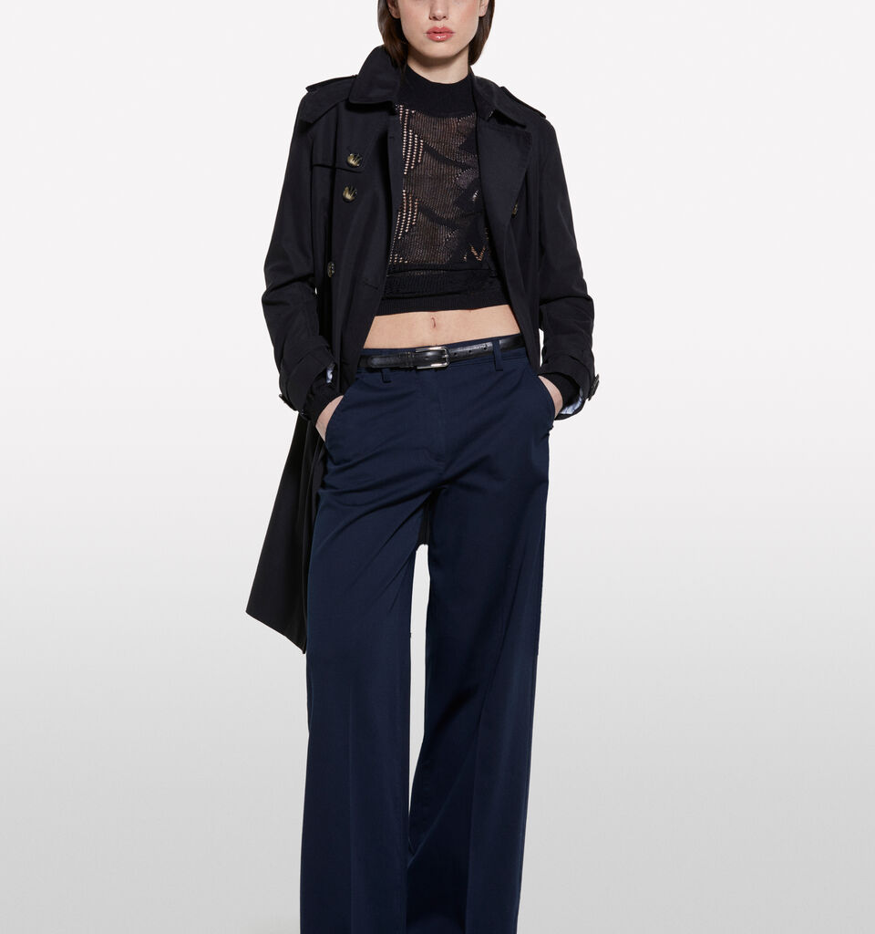 Open-knit sweater - women's crew neck sweaters - Black | Sisley image number 1
